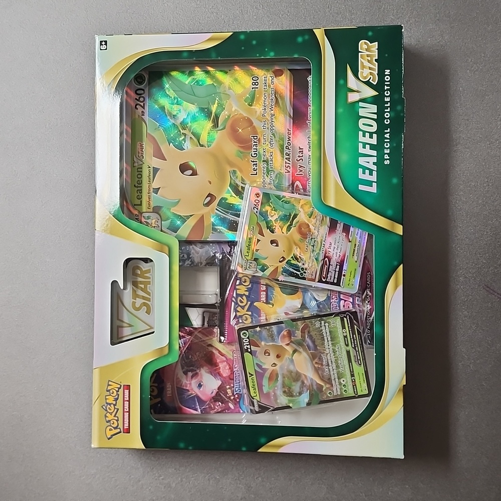 Pokemon TCG: Leafeon VStar Box Collection Factory Sealed NEW